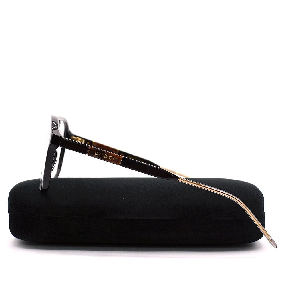 NEW GUCCI GG0844O 001 BLACK AUTHENTIC EYEGLASSES FRAME - Picture 7 of 12